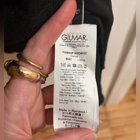 Black cotton/silk/lace tunic sz Large/XL - Picture 4 of 9